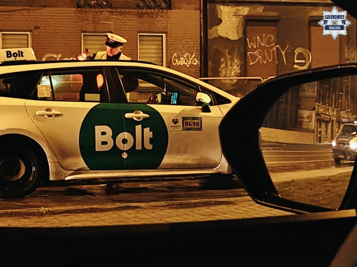 Akcja kontroli taksówek świadczących przewozy osób przez aplikację. 20-21 marca 2026