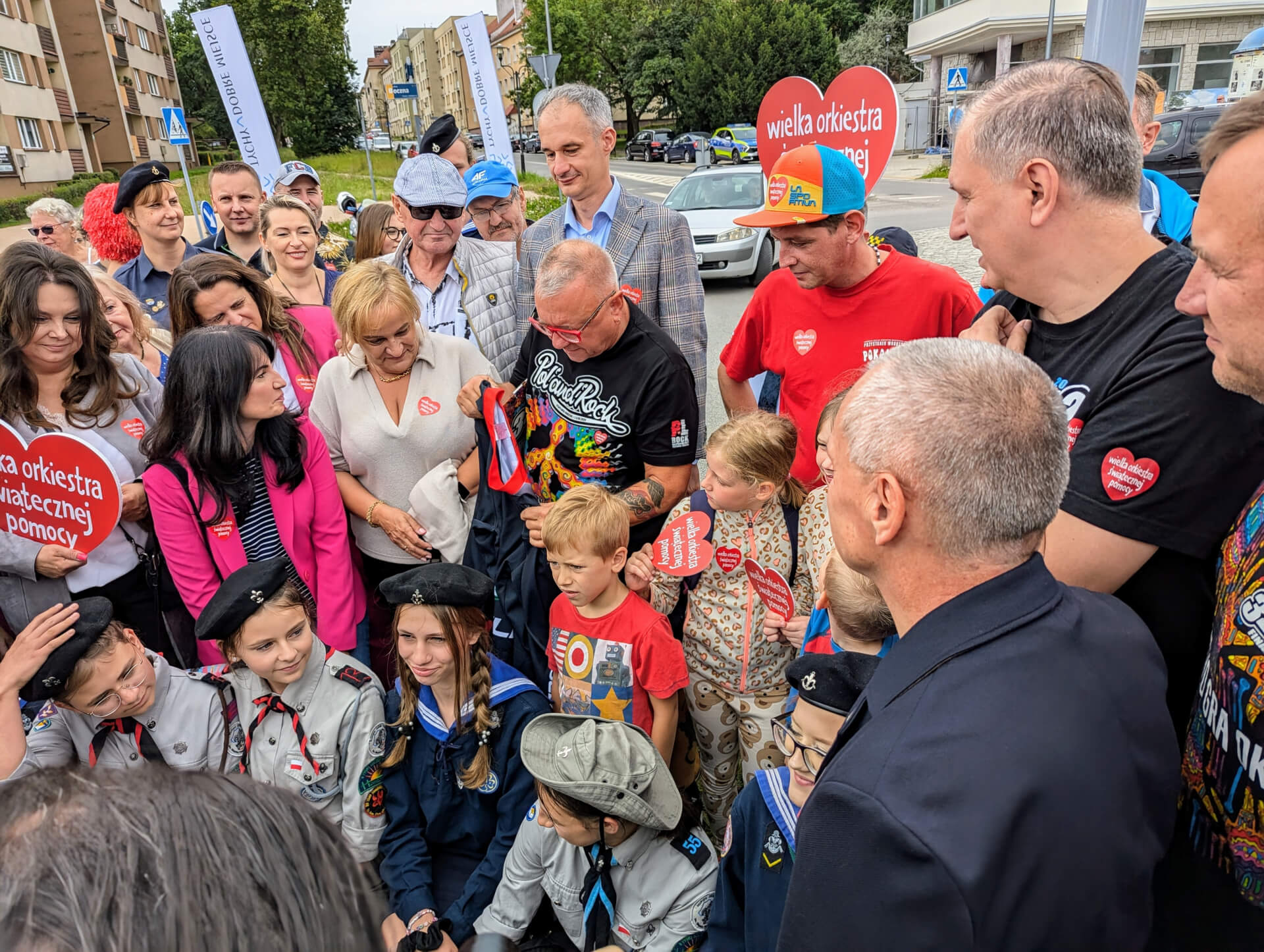 Chrzciny ronda z Jurkiem Owsiakiem w Tychach