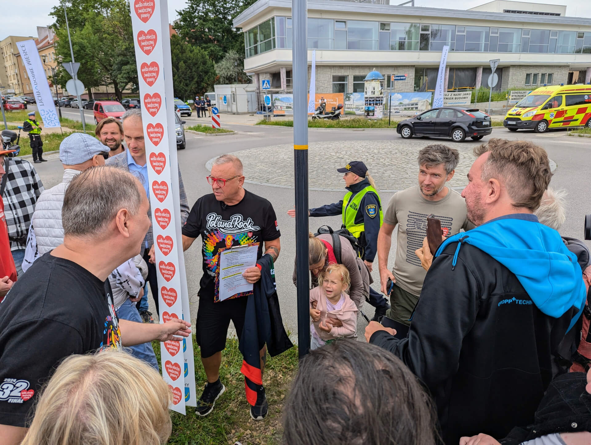 Chrzciny ronda z Jurkiem Owsiakiem w Tychach