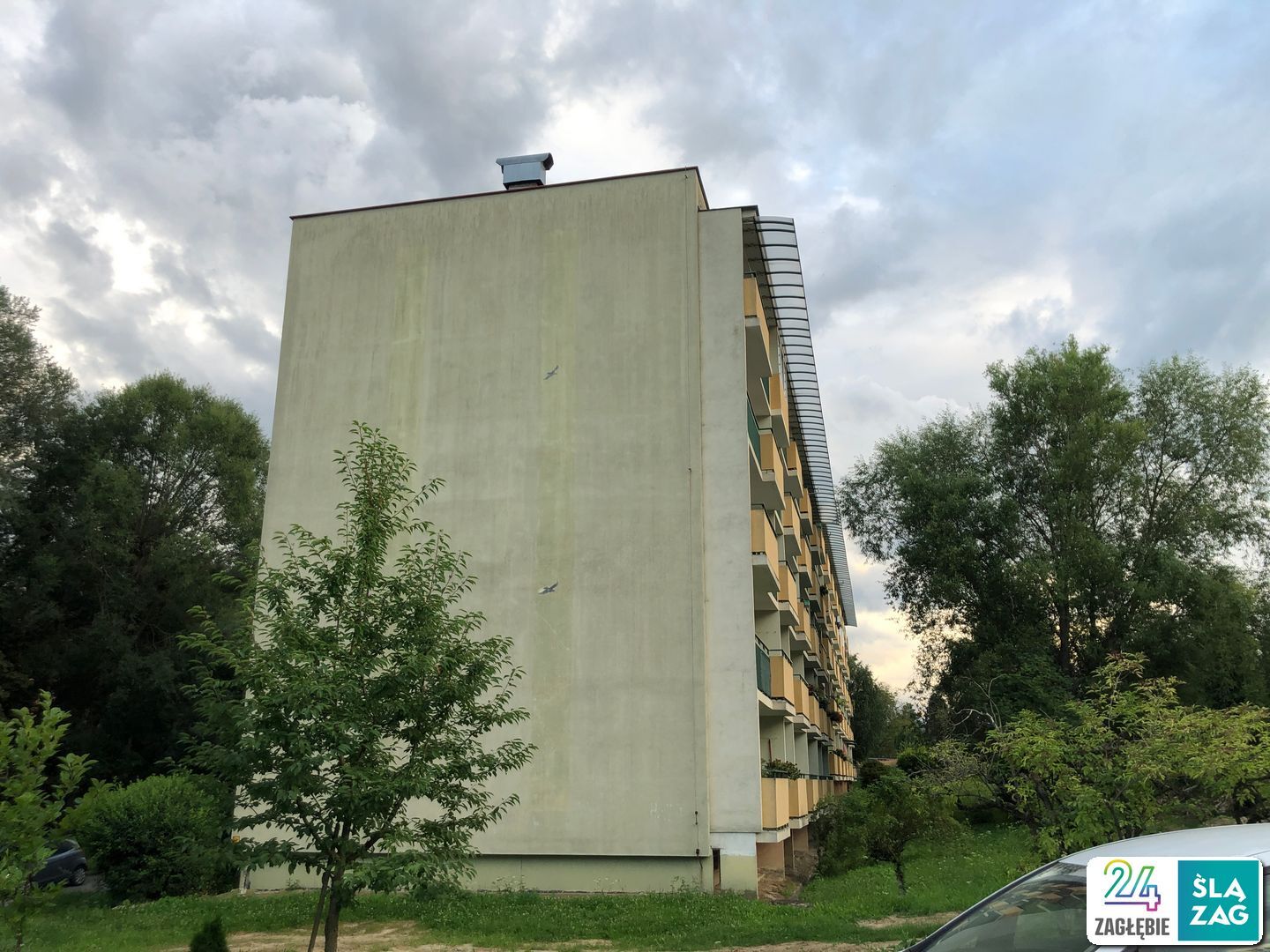 Cieszyn. Osiedle Podgórze czyli bloki wśród zieleni niczym w ośrodku wczasowym. 2 sierpnia 2025.