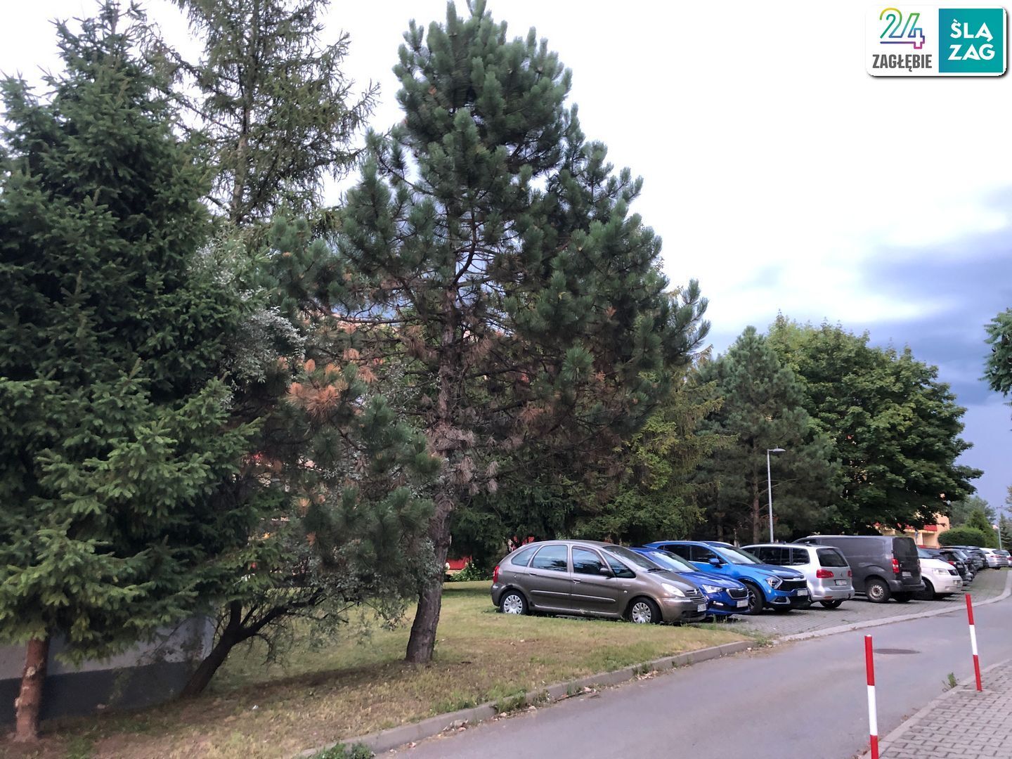 Cieszyn. Osiedle Podgórze. Parking. 2 sierpnia 2025.