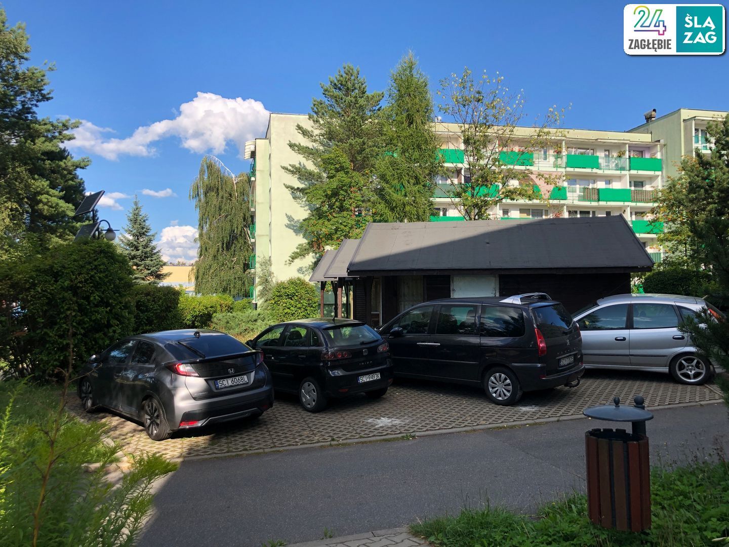 Cieszyn. Osiedle Podgórze. Parking. 2 sierpnia 2025.