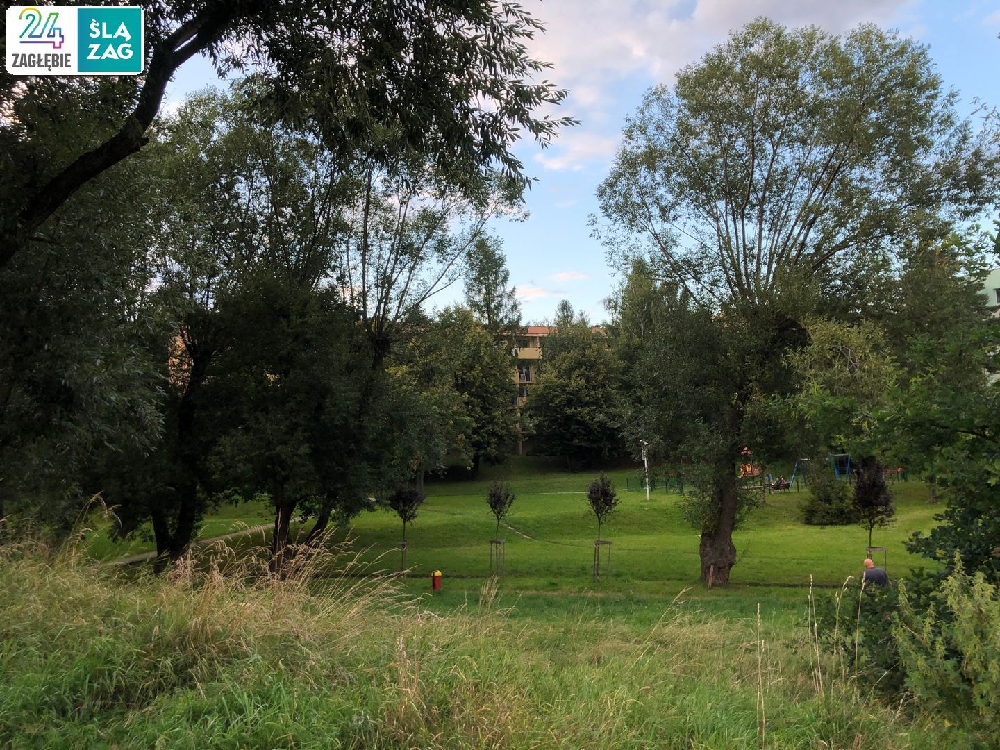 Cieszyn. Osiedle Podgórze. Plac zabaw. 2 sierpnia 2025.
