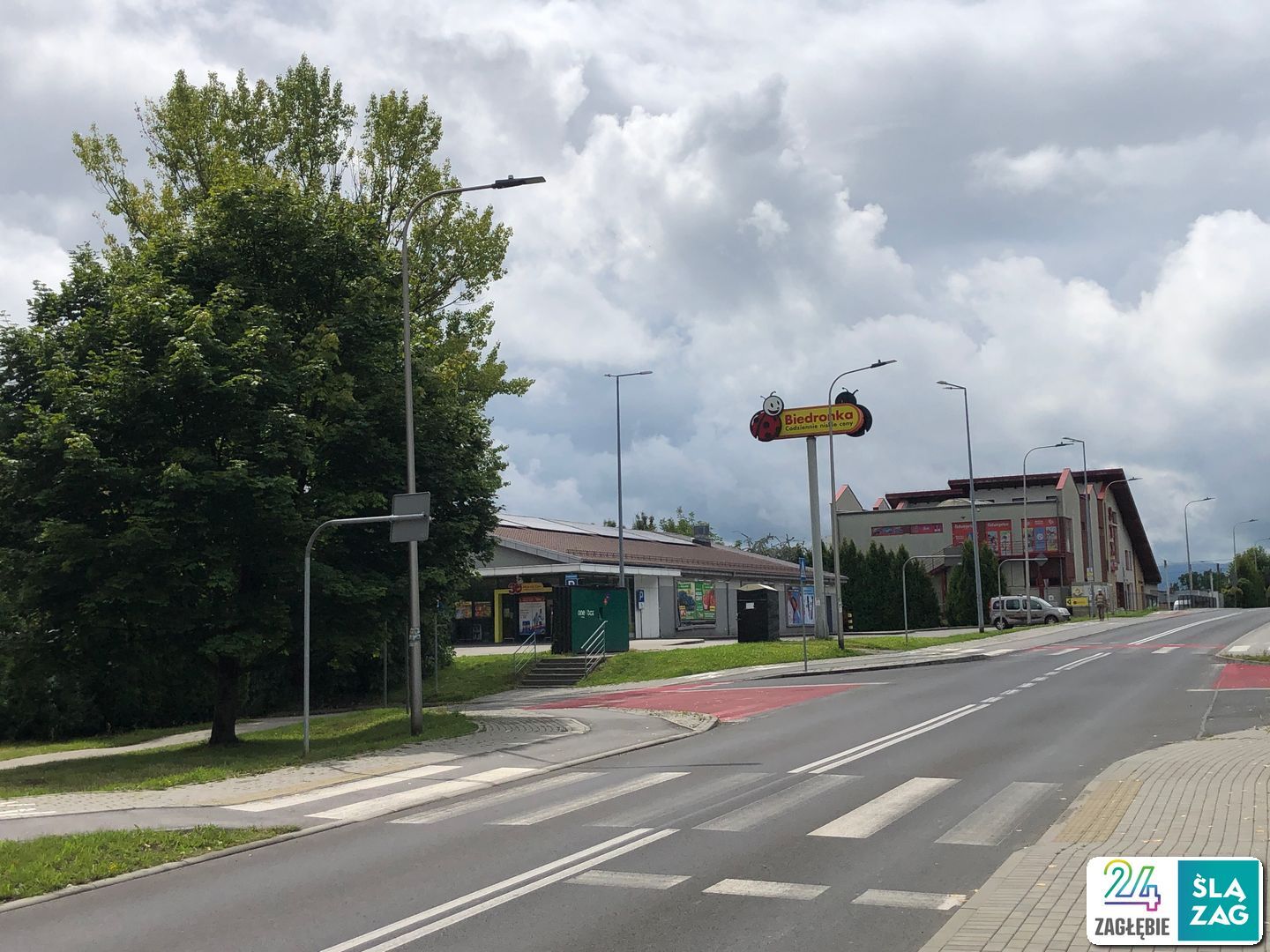 Cieszyn. Osiedle Podgórze. Strefa handlu i usług. 2 sierpnia 2025.