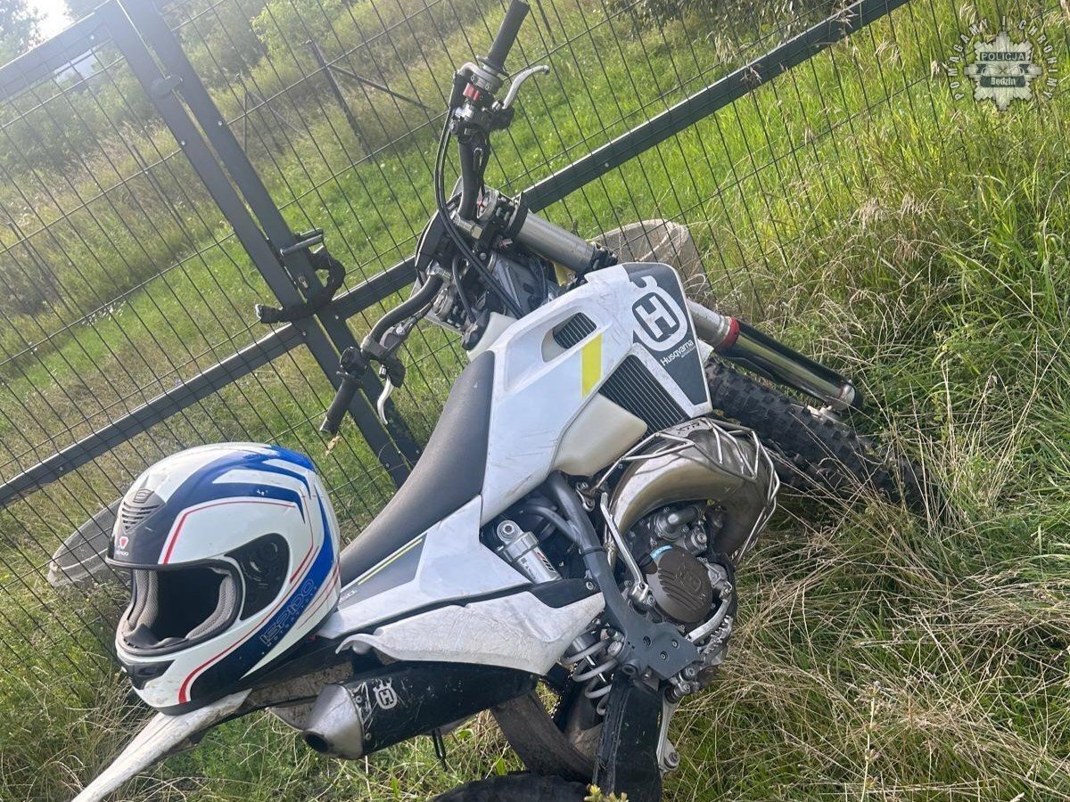 Czeladź. Zatrzymanie 18-letniego motocyklisty bez uprawnień na Niwie. 29 lipca 2025.