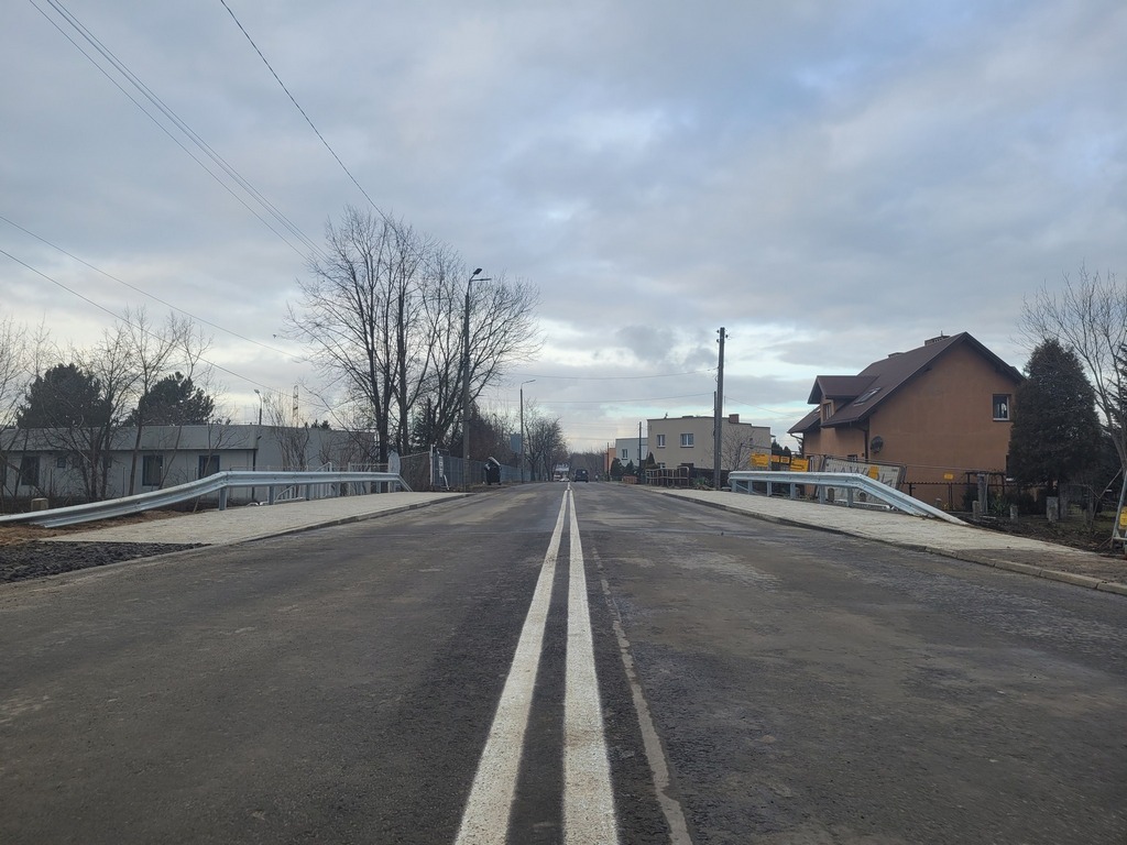 Czeladź. Nowy wiadukt w ciągu ulicy Nowopogońskiej. Grudzień 2024