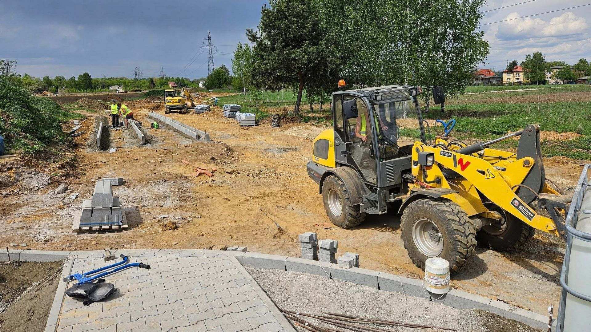 Czeladź. Budowa obwodnicy obszaru Rojce. Kwiecień 2025.