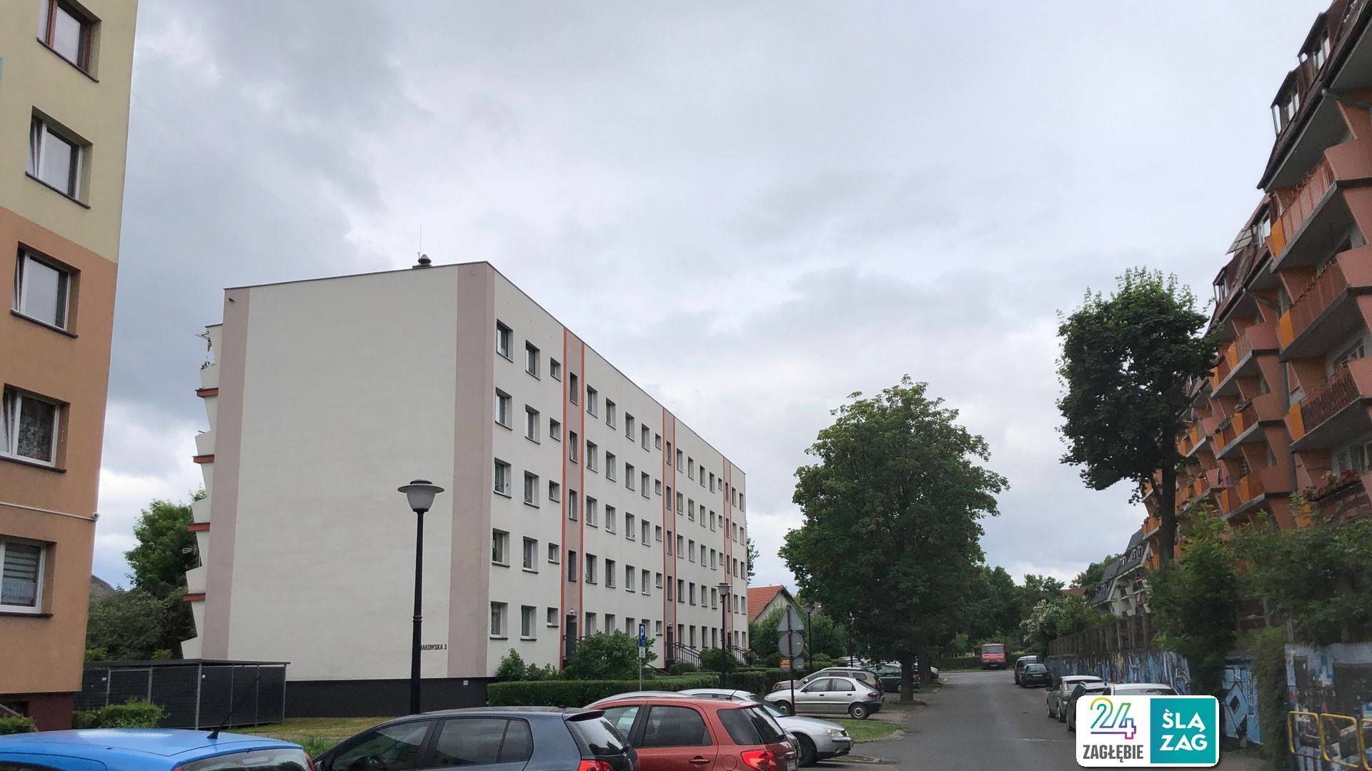 Czeladź-Piaski. Bloki przy ulicy Krakowskiej. 9 czerwca 2025.