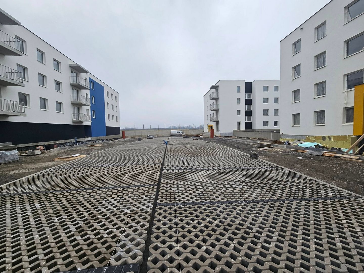 Czeladź. Ulica generała Józefa Hallera. Budowa osiedla TBS. Luty 2025.