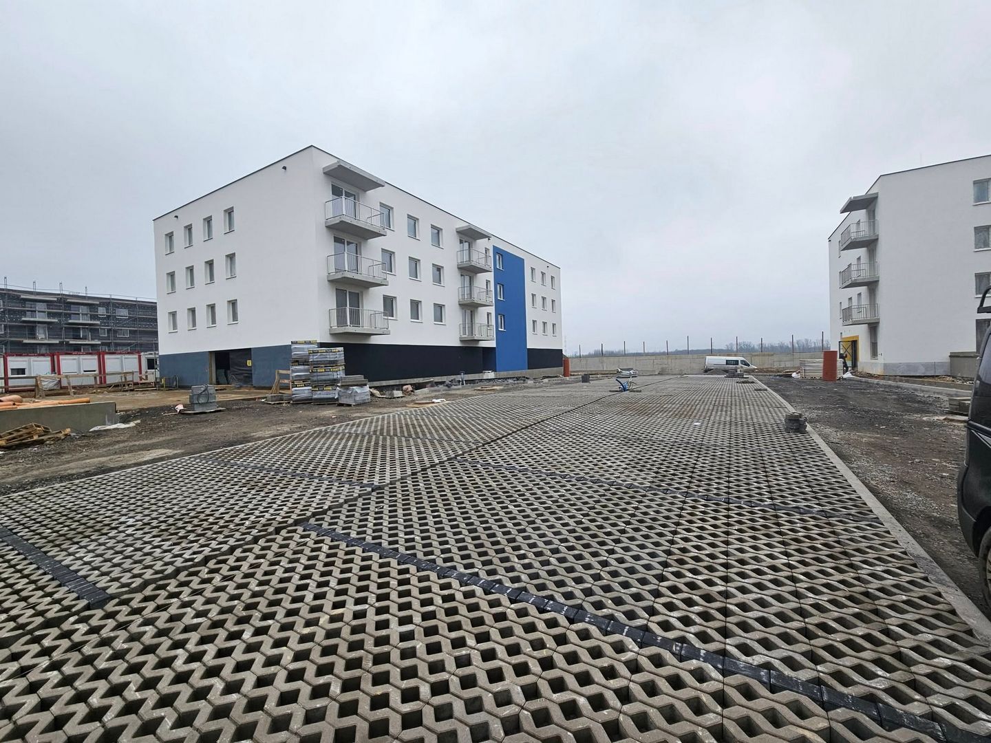 Czeladź. Ulica generała Józefa Hallera. Budowa osiedla TBS. Luty 2025.