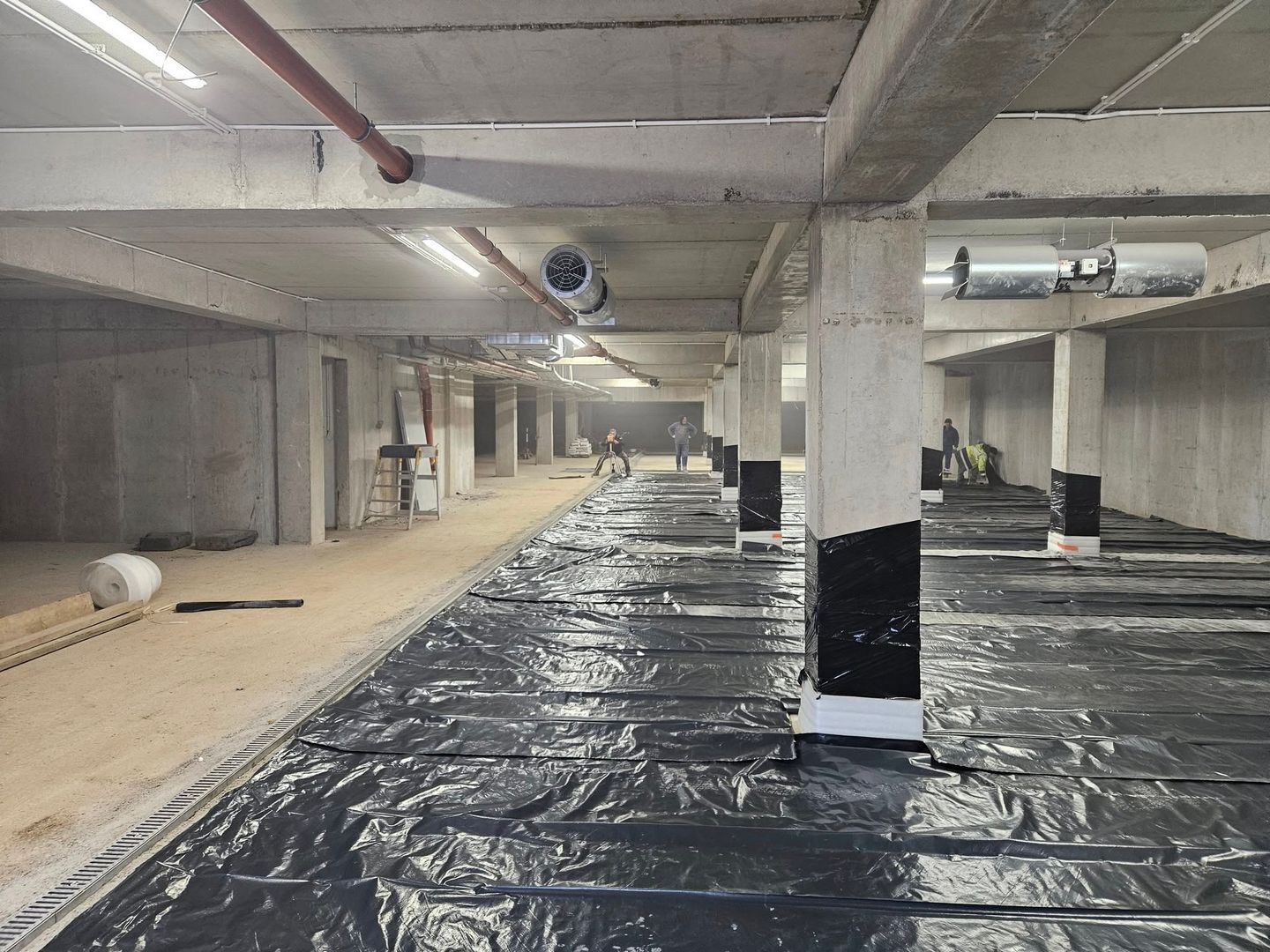 Czeladź. Ulica generała Józefa Hallera. Budowa osiedla TBS. Luty 2025.