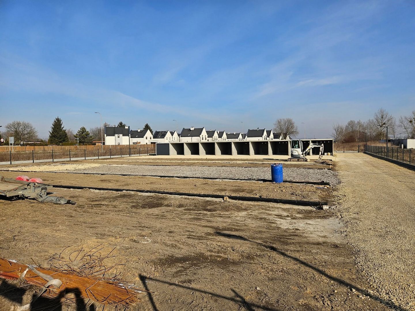 Czeladź. Ulica generała Józefa Hallera. Budowa osiedla TBS. Luty 2025.