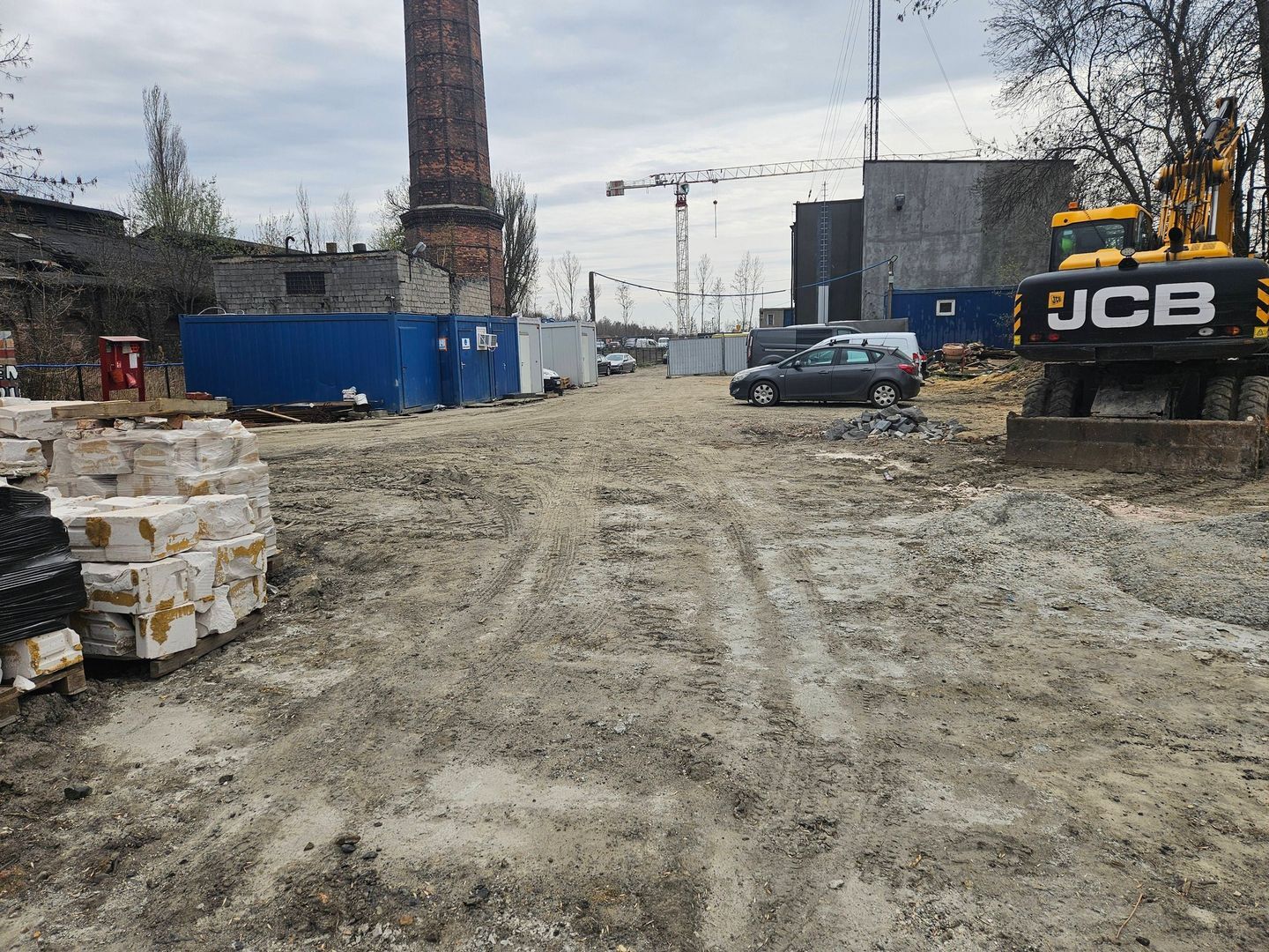 Czeladź-Zarzecze. Ulica Alfreda Biedermanna. Fragment do budowy – stan obecny. Kwiecień 2026