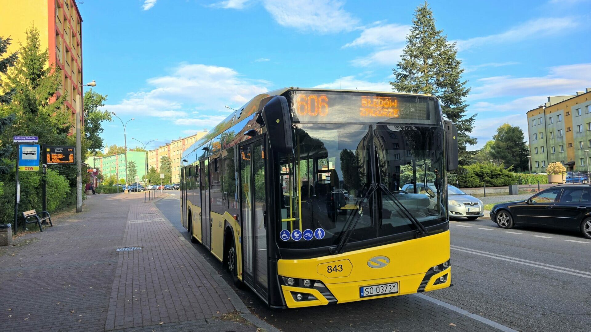 Dąbrowa Górnicza. Autobus linii nr 606.