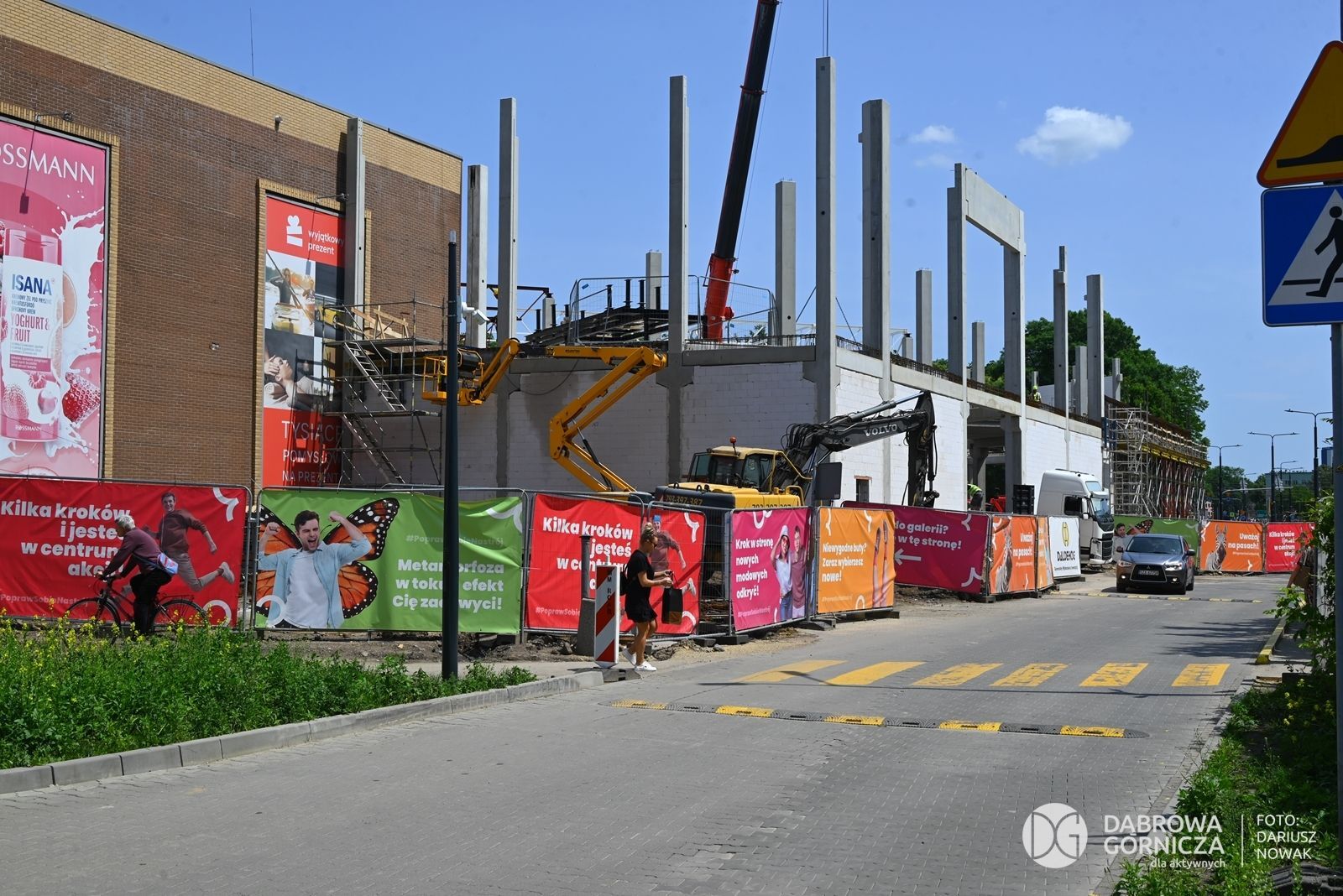 Dąbrowa Górnicza. Centrum Handlowe „Pogoria”. Rozbudowa. Kwiecień 2025.