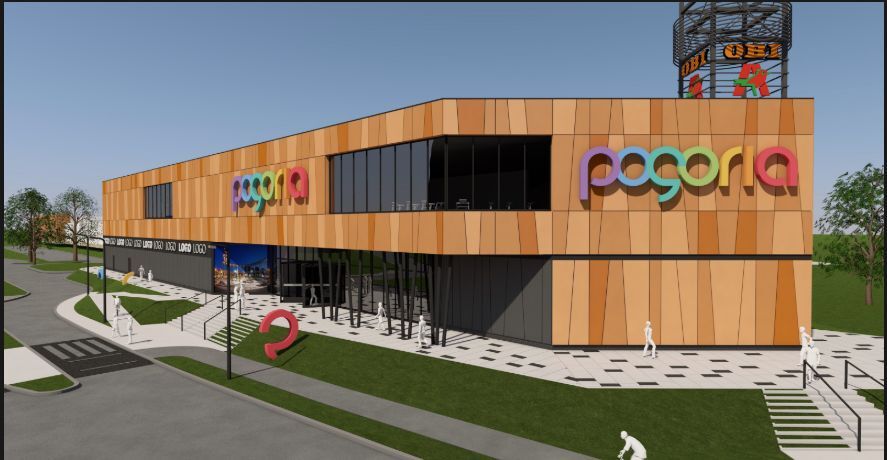 Dąbrowa Górnicza. Centrum Handlowe „Pogoria”. Wizualizacja rozbudowy.