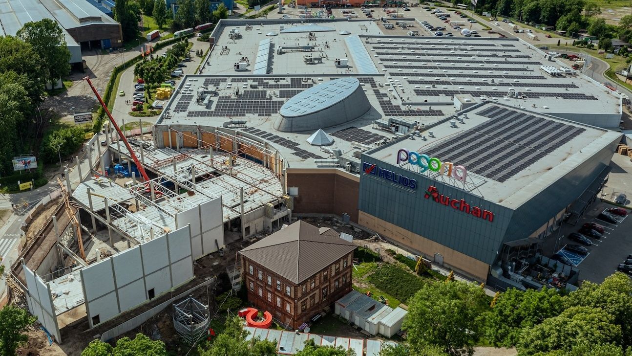 Dąbrowa Górnicza. Centrum Handlowe „Pogoria”. Rozbudowa. Czerwiec 2025.