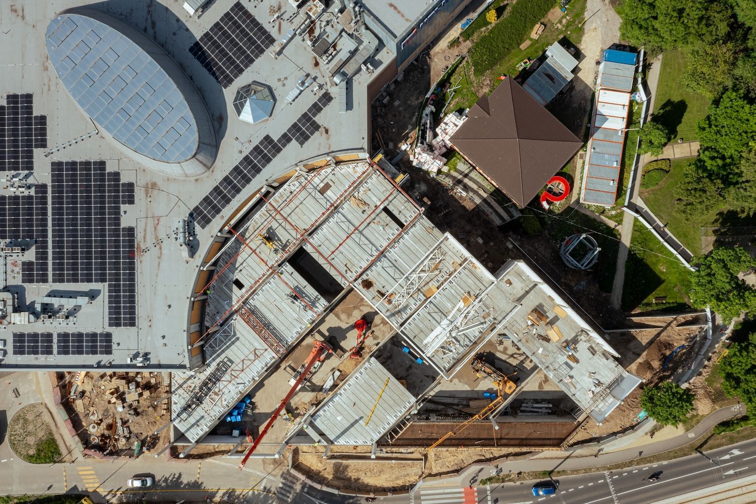 Dąbrowa Górnicza. Centrum Handlowe „Pogoria”. Rozbudowa. Czerwiec 2025.