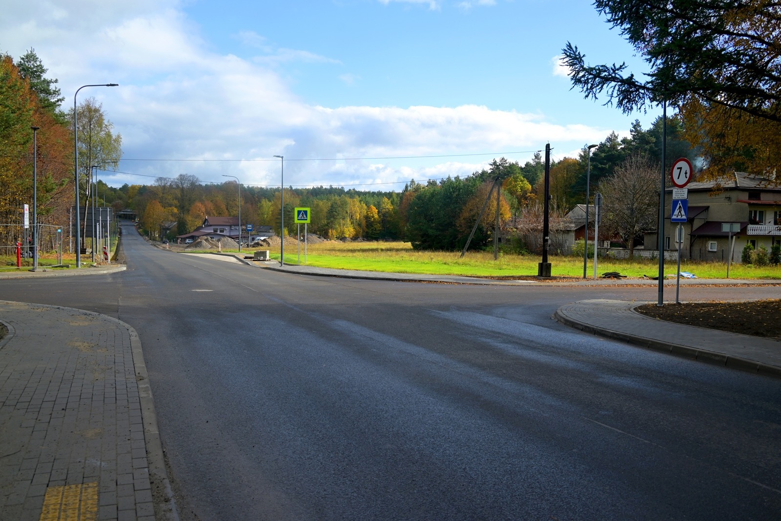 Dąbrowa Górnicza. Droga wojewódzka nr 790 pod koniec remontu. Listopad 2025.