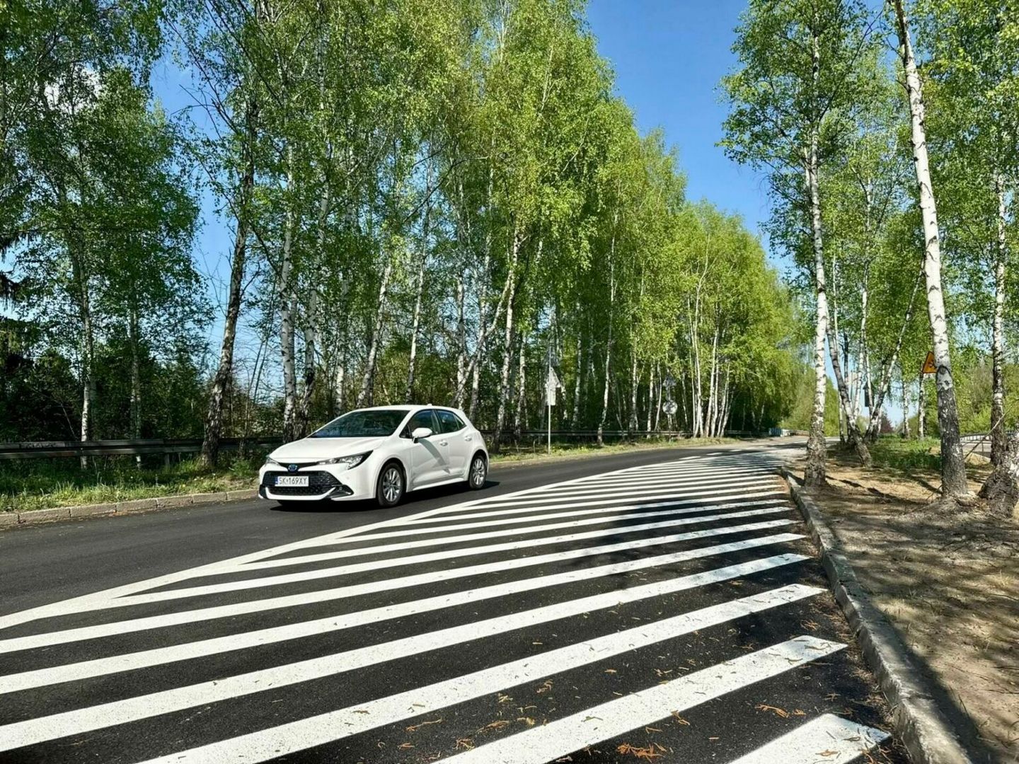 Dąbrowa Górnicza. Ul. Podlesie po remoncie. 24 kwietnia 2025.