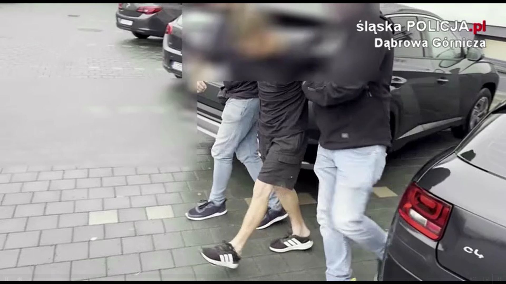 Dąbrowa Górnicza. Zatrzymanie trzech podejrzanych o udział w brutalnym rozboju. 3 września 2025.