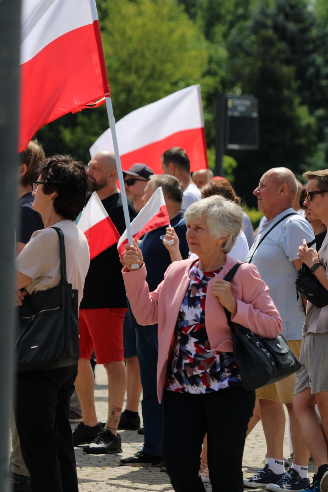 Dąbrowa Górnicza. Manifestacja pod hasłem: „Stop imigracji”. 19 lipca 2025.