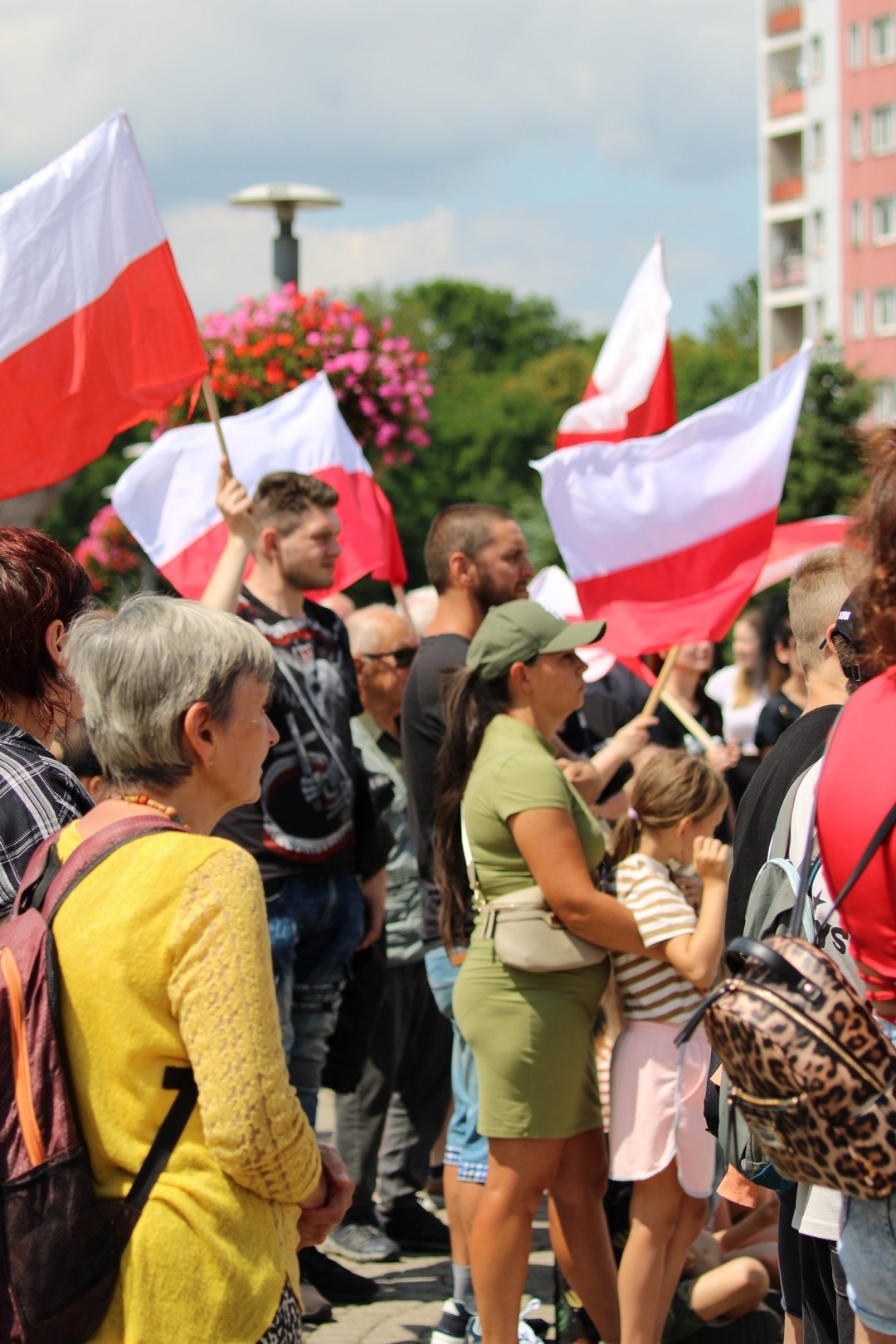 Dąbrowa Górnicza. Manifestacja pod hasłem: „Stop imigracji”. 19 lipca 2025.