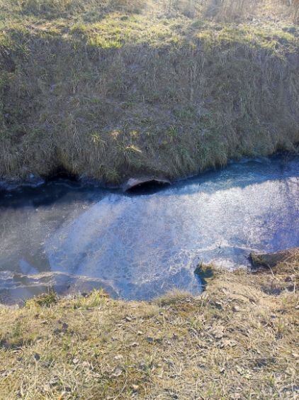 Dąbrowa Górnicza-Strzemieszyce. Odpływ do potoku Rakówka. Marzec 2026