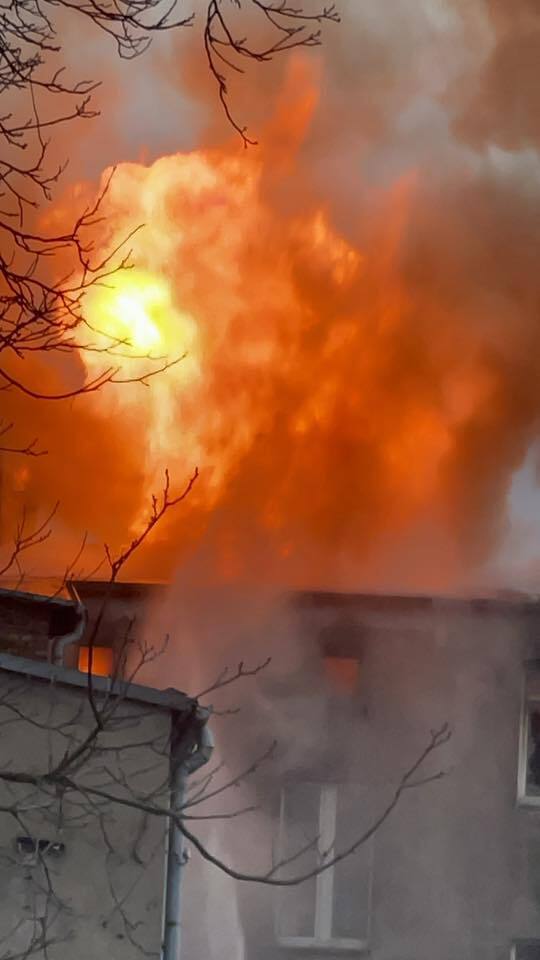 Dąbrowa Górnicza-Strzemieszyce. Pożar przy ulicy Warszawskiej 74. 10 marca 2026