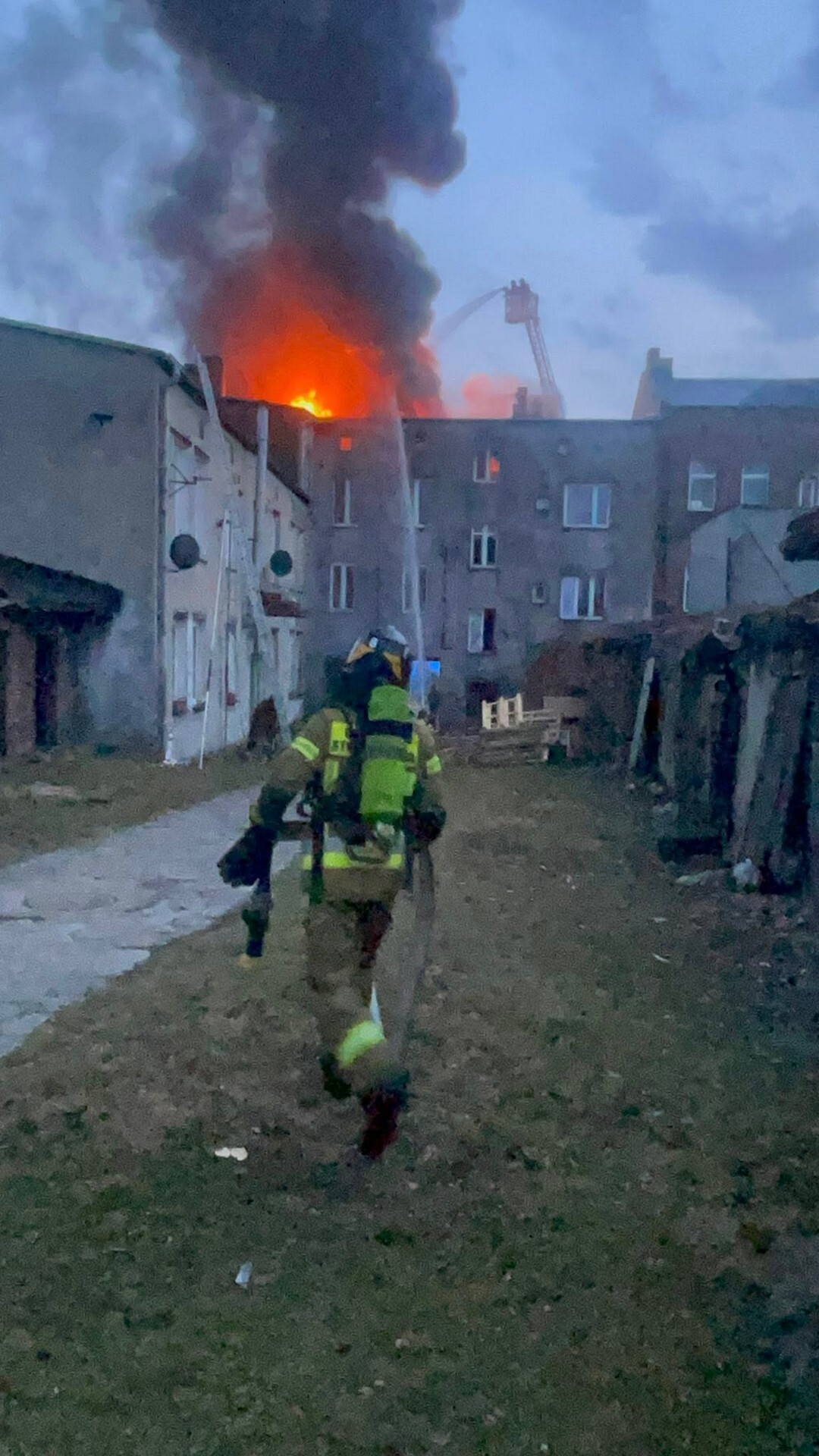 Dąbrowa Górnicza-Strzemieszyce. Pożar przy ulicy Warszawskiej 74. 10 marca 2026