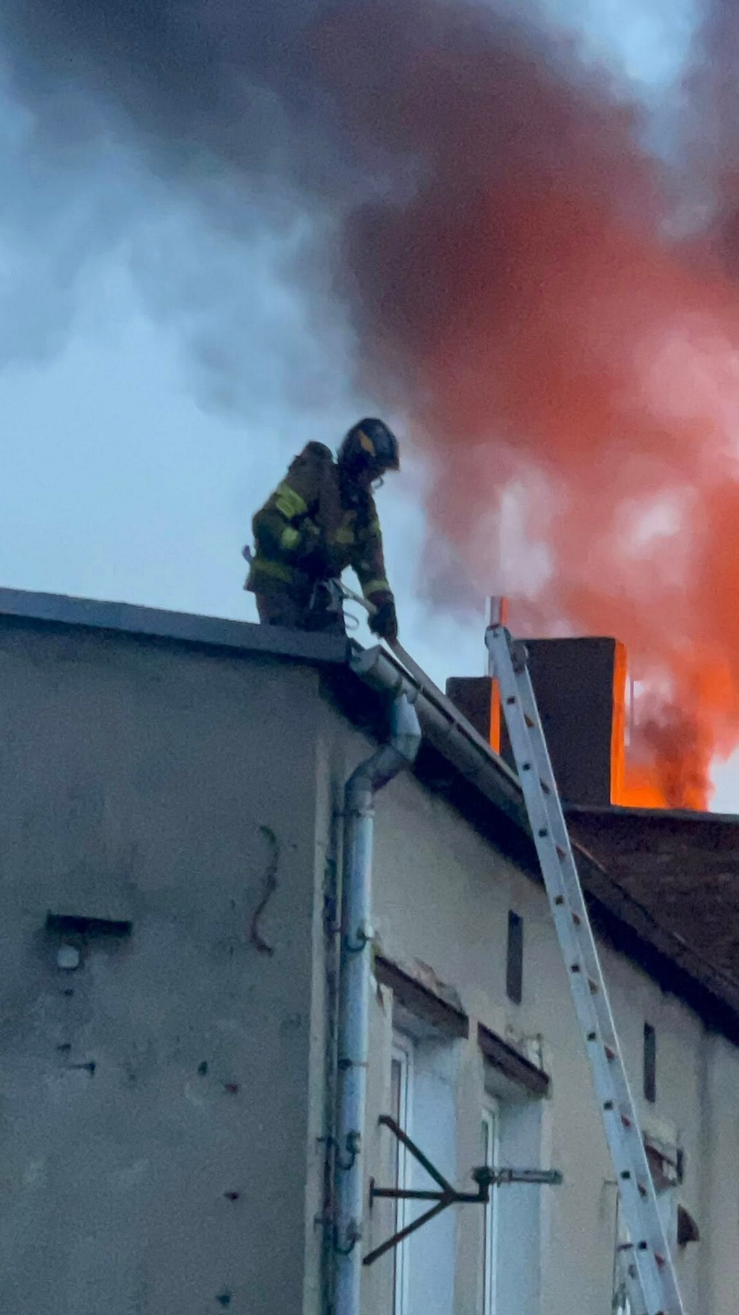 Dąbrowa Górnicza-Strzemieszyce. Pożar przy ulicy Warszawskiej 74. 10 marca 2026