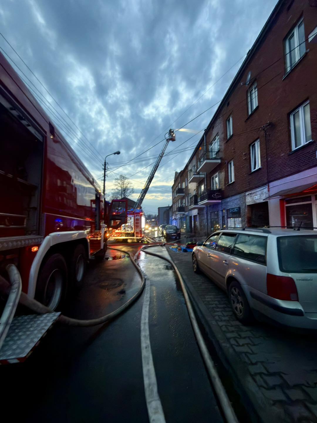 Dąbrowa Górnicza-Strzemieszyce. Pożar przy ulicy Warszawskiej 74. 10 marca 2026