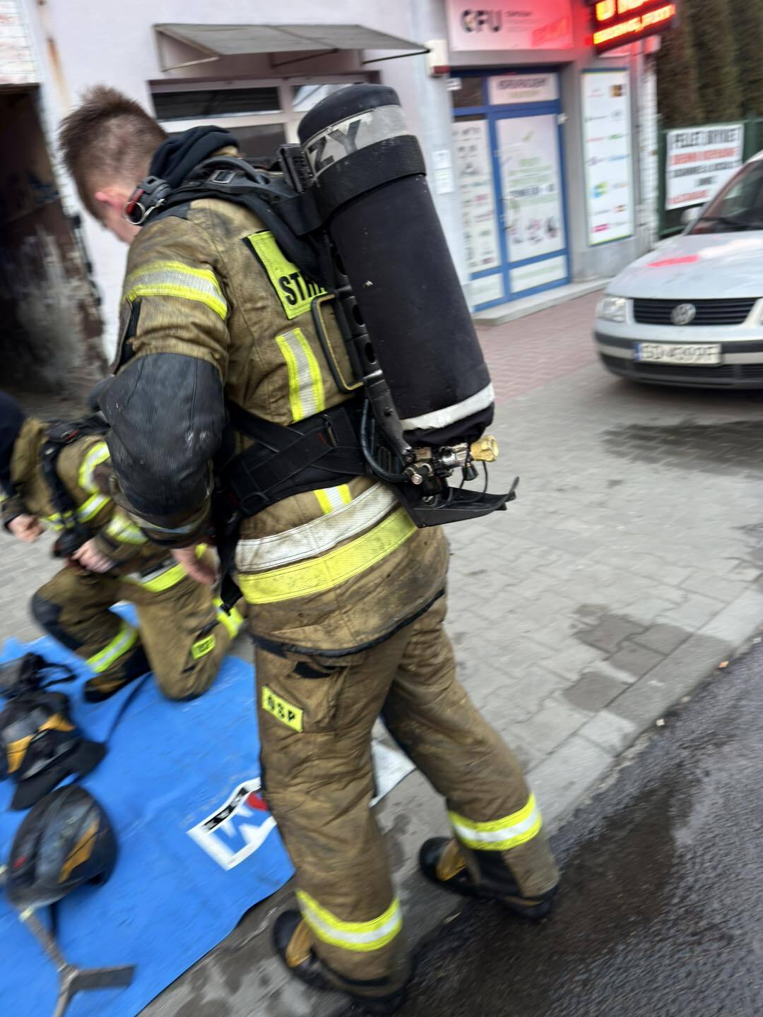 Dąbrowa Górnicza-Strzemieszyce. Pożar przy ulicy Warszawskiej 74. 10 marca 2026