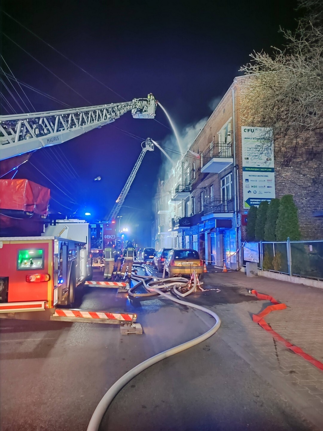 Dąbrowa Górnicza-Strzemieszyce. Pożar przy ulicy Warszawskiej 74. 10 marca 2026