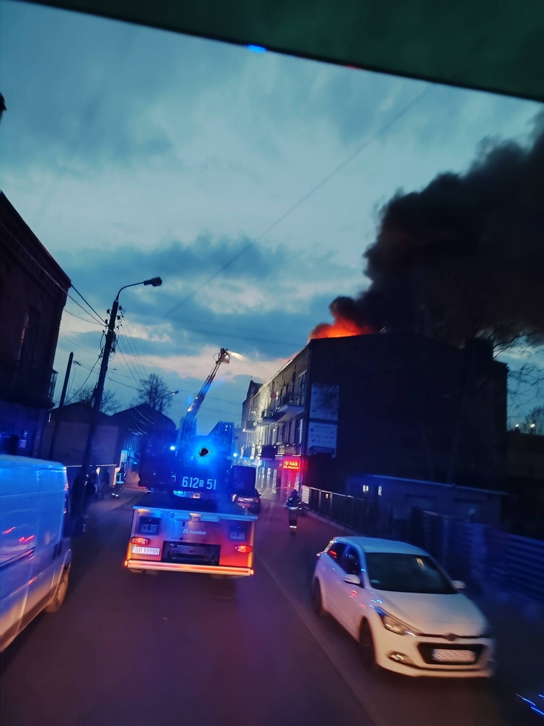 Dąbrowa Górnicza-Strzemieszyce. Pożar przy ulicy Warszawskiej 74. 10 marca 2026