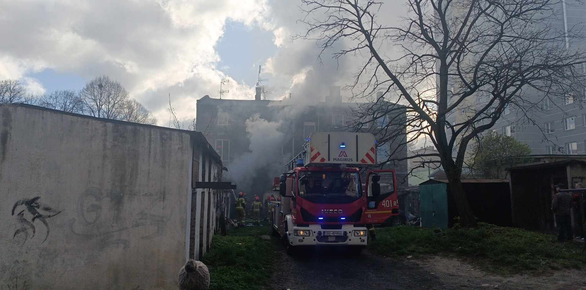 Dąbrowa Górnicza. Wybuch butli z gazem przy ulicy 3 Maja 24. 10 kwietnia 2025.