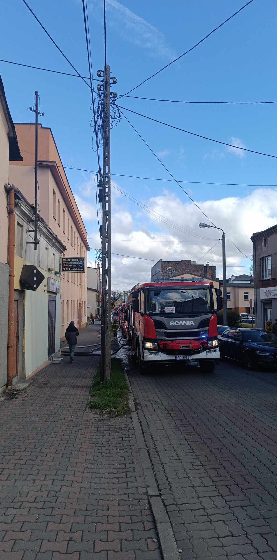 Dąbrowa Górnicza. Wybuch butli z gazem przy ulicy 3 Maja 24. 10 kwietnia 2025.