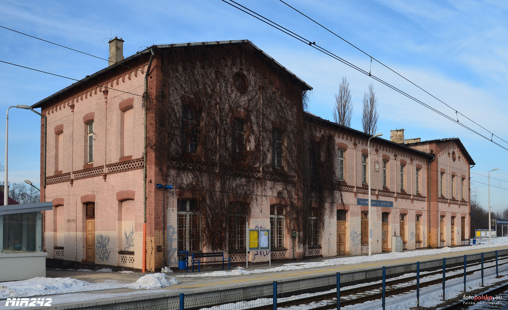 Dąbrowa Górnicza-Ząbkowice. Dworzec kolejowy. 20 stycznia 2019