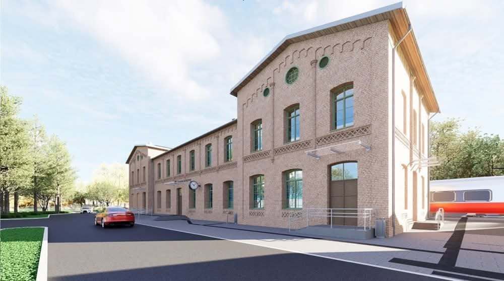 Dąbrowa Górnicza-Ząbkowice. Dworzec kolejowy – rewitalizacja – wizualizacja. Czerwiec 2026
