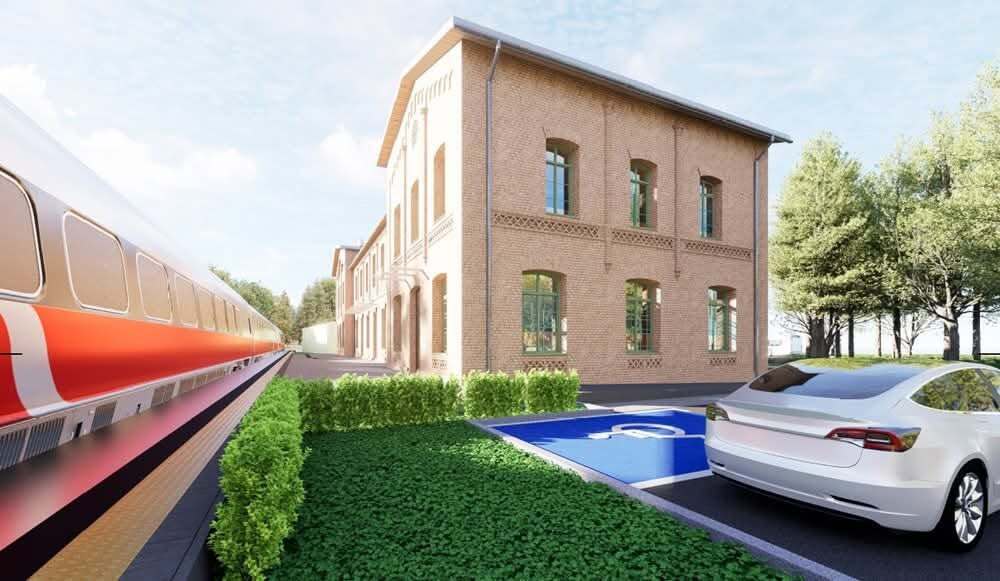 Dąbrowa Górnicza-Ząbkowice. Dworzec kolejowy – rewitalizacja – wizualizacja. Czerwiec 2026
