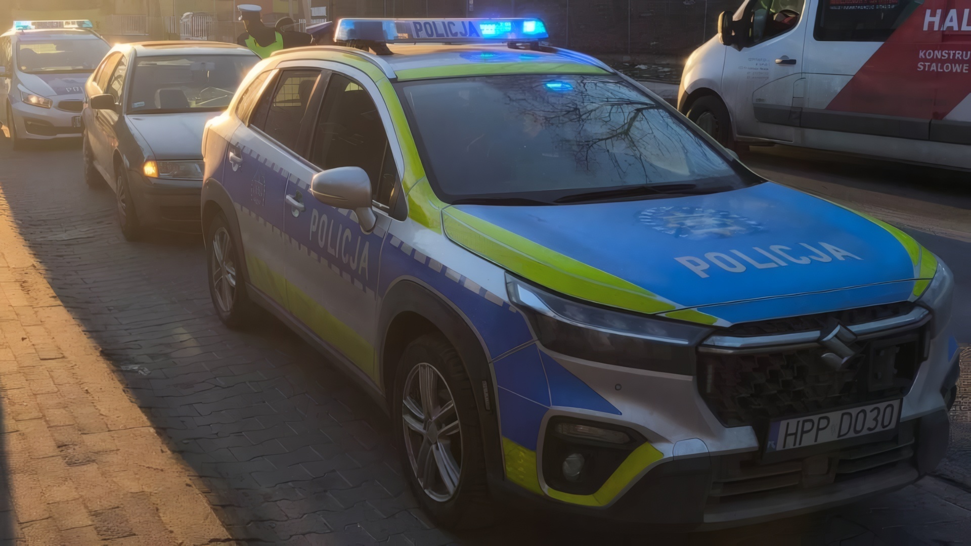 Dąbrowa Górnicza-Ząbkowice. Zatrzymanie nietrzeźwego kierowcy na przystanku Ząbkowice Centrum przy ul. Armii Krajowej. 21 stycznia 2026.