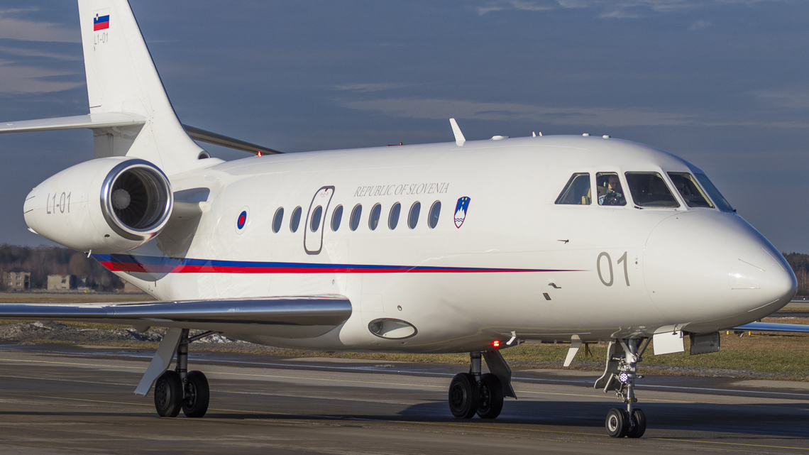 Dassault Falcon 2000 EX słoweńskiego rządu