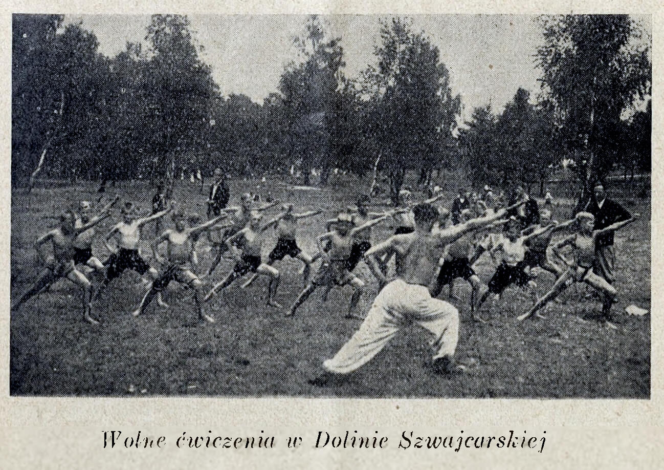 Półkolonie w Dolinie Szwajcarskiej w 1936 roku