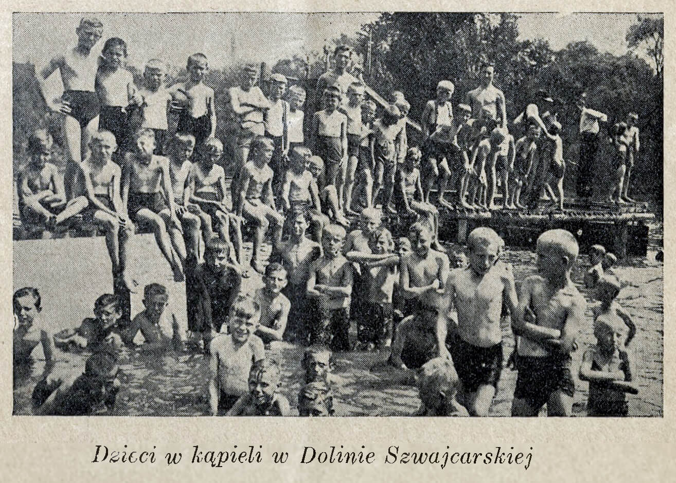 Półkolonie w Dolinie Szwajcarskiej w 1936 roku