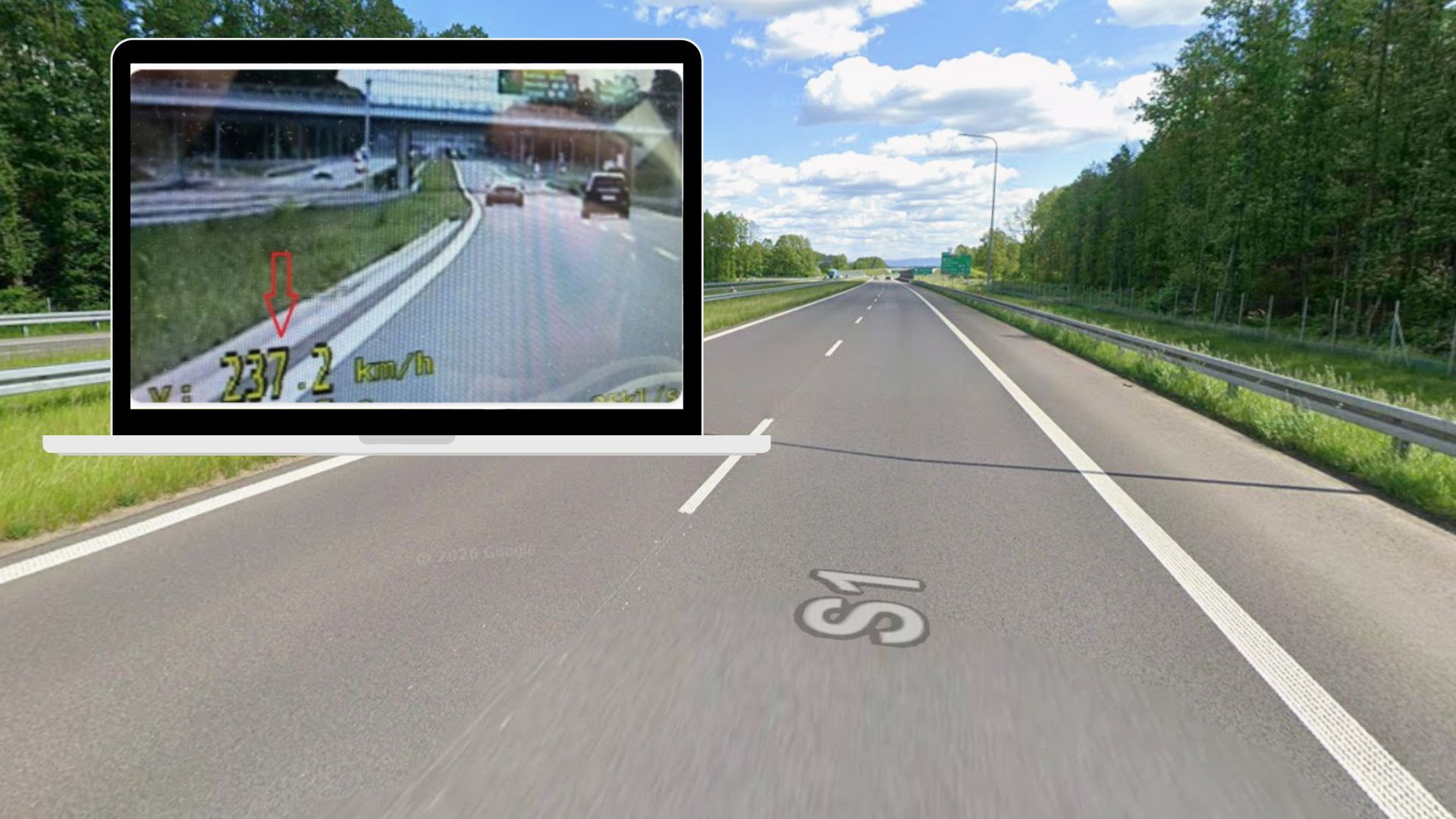Mieszkaniec Katowic pędził 237 km/h autem po S1. Dostał 15 punktów karnych i słony mandat