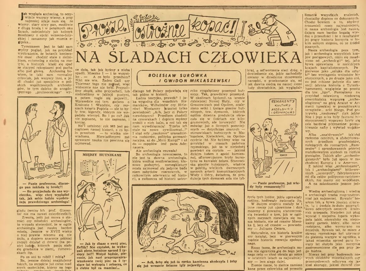 Rysunki Gwidona Miklaszewskiego w służbie propagandy