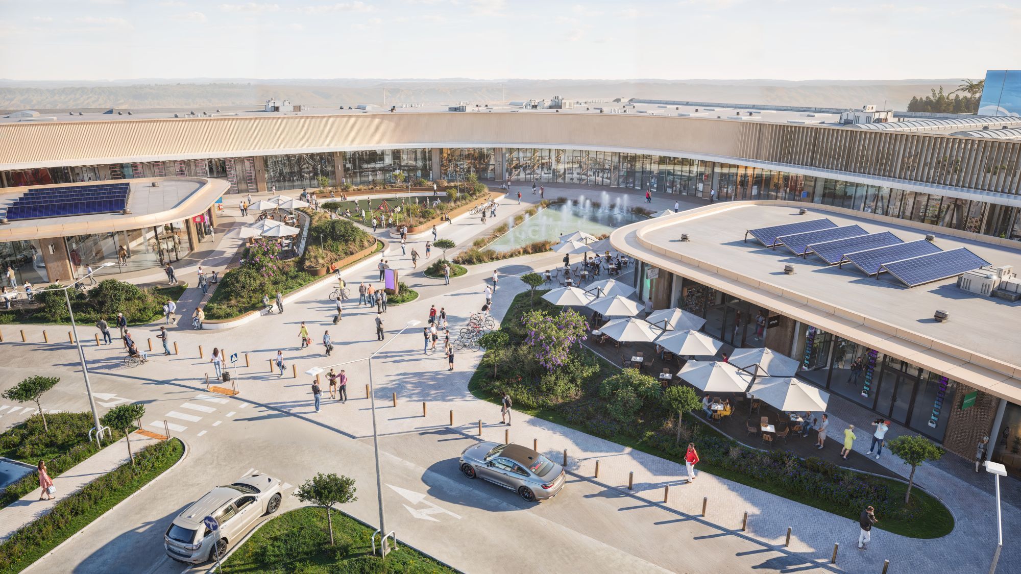 Europa Centralna wizualizacja parking