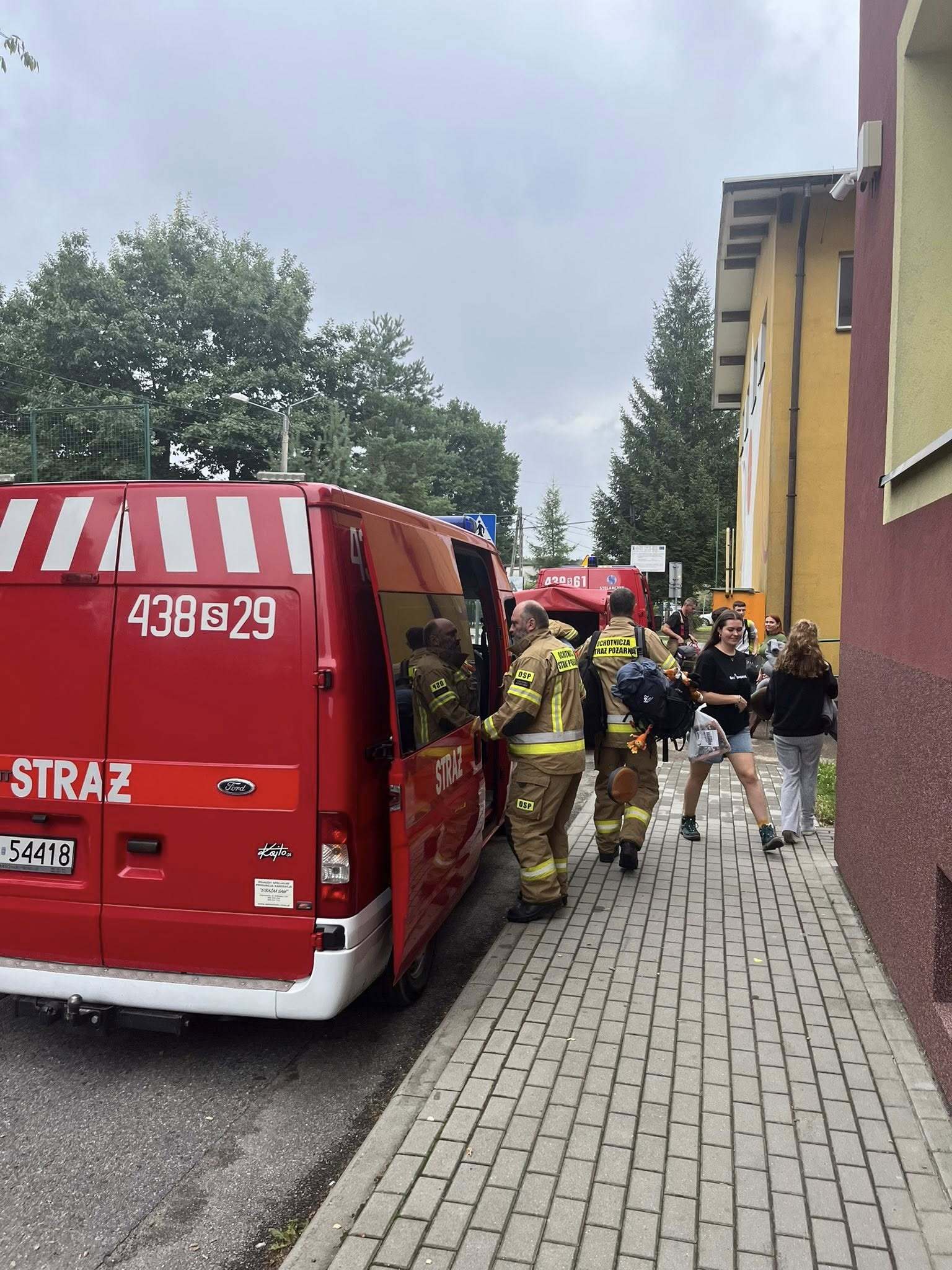 Ewakuacja obozu harcerskiego w Ustroniu