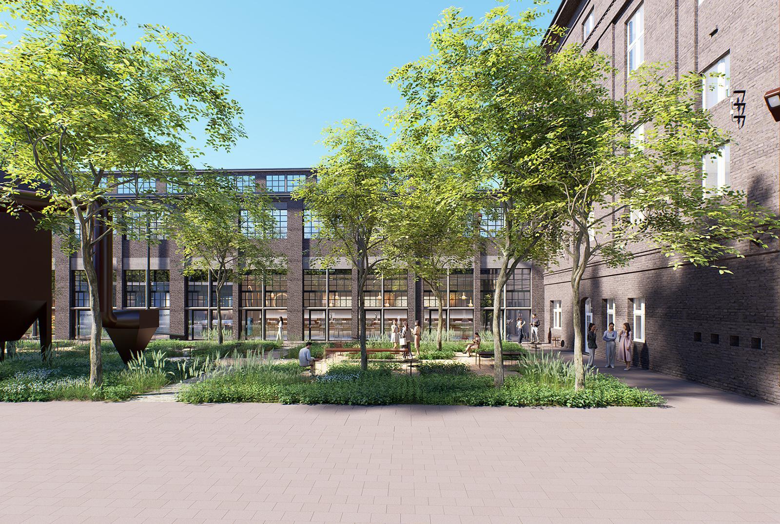 Fabryka Montana, Katowice, plac