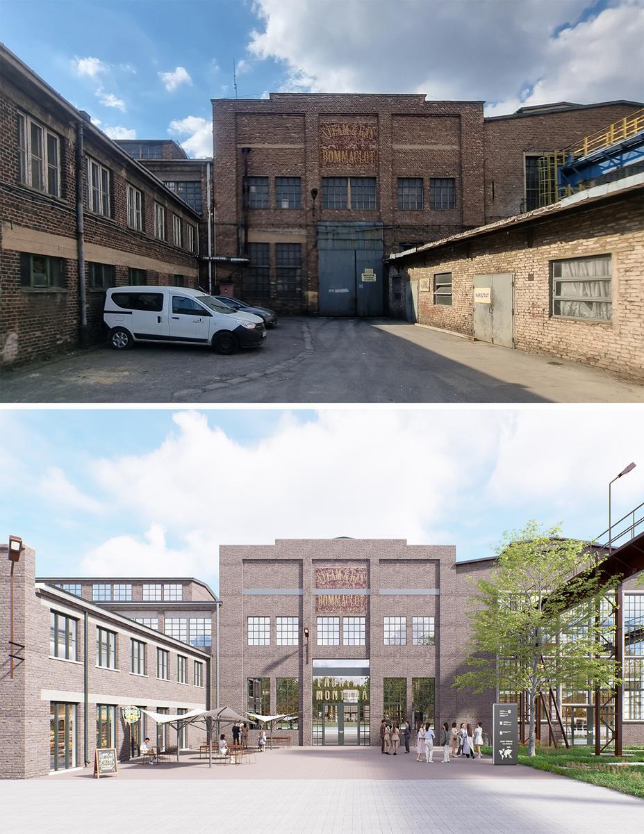 Fabryka Montana, Katowice, przed i po